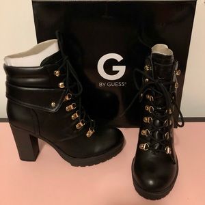 🍂Black combat booties